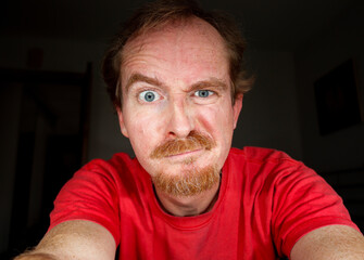 Man looking to screen