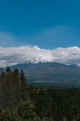 Cotopaxi volcano, Ecuador aerial shot