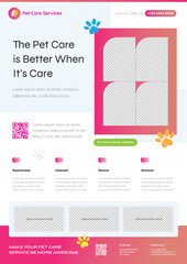 The Best Pet Care Service Flyer Templates A4 - Style 7