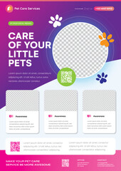 The Best Pet Care Service Flyer Templates A4 - Style 3