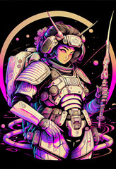 Anime Astronaut Samurai 