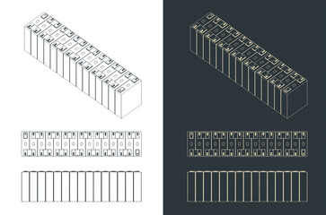 Battery module drawings