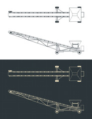 Mobile conveyor blueprints