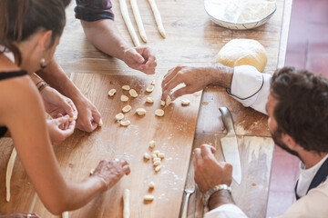 Orecchiette bande made pasta