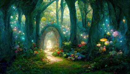 fairy tale forest Generative AI