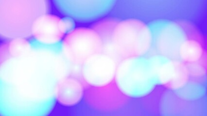 Looped purple bokeh with a smooth movement. Abstract animation of blue lens particles. Stock video with a change of different sized circles. Motion back in 4k to add text. - Powered by Adobe