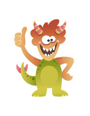 Funny halloween monster