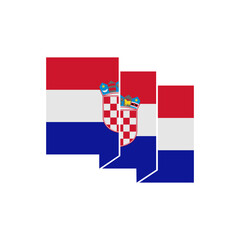 independence day of croatia icon set vector sign symbol