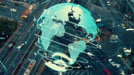 Smart transport technology alteration concept for future road traffic control . Virtual intelligent...