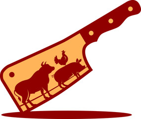 Butcher shop logo design