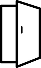Door vector icon illustration on white background
