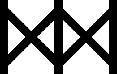 gate or fence vector icon on white background..eps