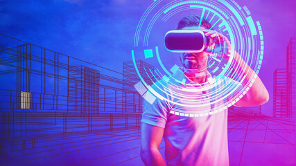 virtual reality technology in architecture design concept