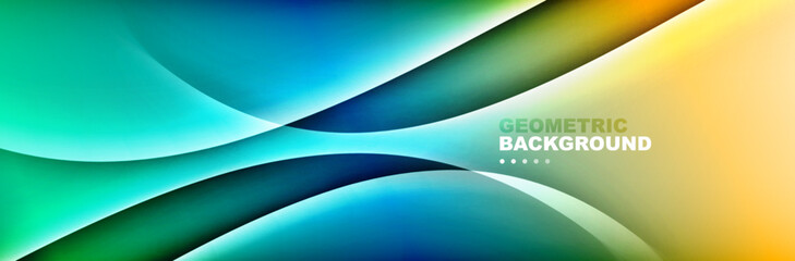 Fluid color wave abstract background digital template