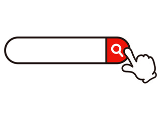 検索マークのイラスト