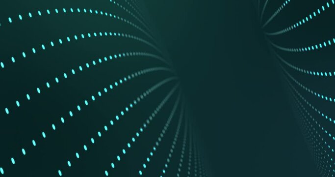abstract background animation of connected dots pattern 3d dark blue gradation