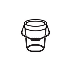 bucket icon vector illustration simple design