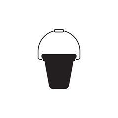 bucket icon vector illustration simple design