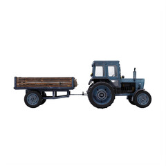 farming Tractor isolated