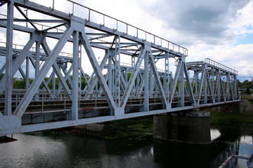 Railway bridge over the river.