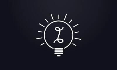 Electricity light logo and Electricity fiber logo with lighting bulb letter vector design and online bulb vector logo. Idea bulb symbol
