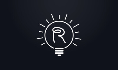 Electricity light logo and Electricity fiber logo with lighting bulb letter vector design and online bulb vector logo. Idea bulb symbol