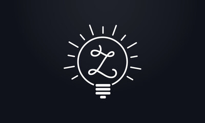 Electricity light logo and Electricity fiber logo with lighting bulb letter vector design and online bulb vector logo. Idea bulb symbol