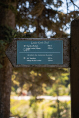 sign in the park