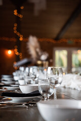 table settings for a big event