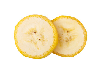 banana slice isolated on transparent png