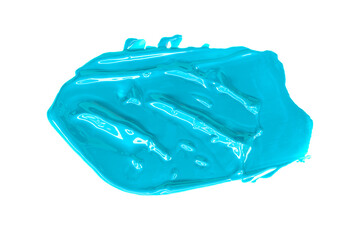 Fototapeta premium light blue shiny brush isolated on transparent background light blue watercolor png