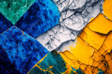 Swirls of multi color marble . Liquid marble texture. Fluid art. abstract waves skin wall luxurious art ideas. Generative AI