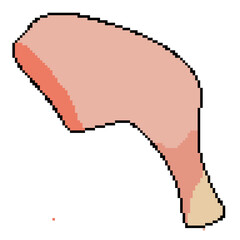pixel icon proper nutrition leg