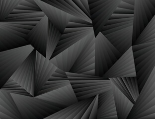 Vector. Geometric background design. Modern design for templates, covers, banners...Black abstract background.