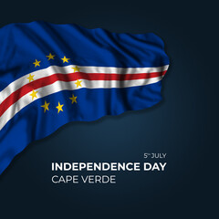 Cape Verde independence day greetings card