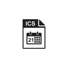 ics file icon , document icon