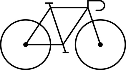 Bicycle outline icon design vector.