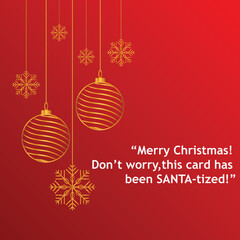 Vintage Merry Christmas Postcard/ Illustration of an elegant christmas vintage background, with beautiful typography and grunge texture, for christmas and new year's eve holidays