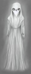 White Ghostly apparition