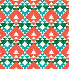 Christmas Themed Geometric Pattern