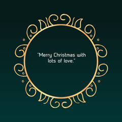 Vintage Merry Christmas Postcard/ Illustration of an elegant christmas vintage background, with beautiful typography and grunge texture, for christmas and new year's eve holidays