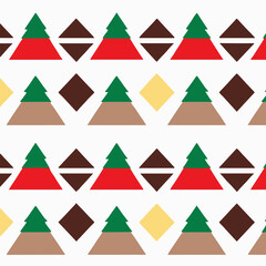Christmas Themed Geometric Pattern