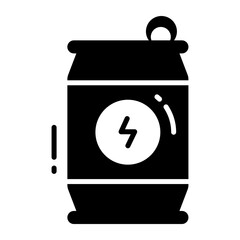 Energy drink vector icon in trendy style, carbonated drink