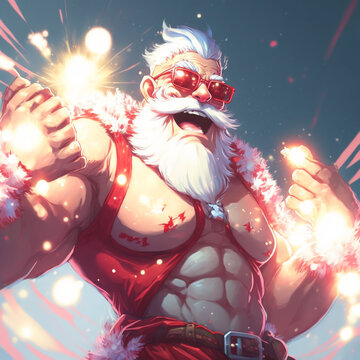 Handy Santa Claus made with Generative AI