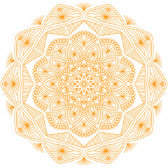 Circle pattern in the form of mandala for Henna, Mehndi, tattoos, decorative ornaments in ethnic oriental style, coloring book pages.