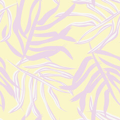 Tropical Leaf Seamless Pattern Design