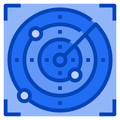 radar blue icon