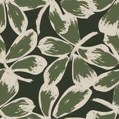 Tropical Leaf Seamless Pattern Design