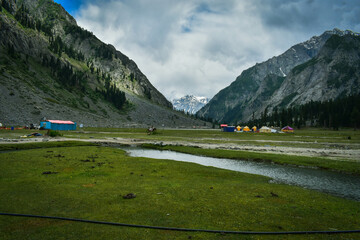 Velly in the shade of Mountain 