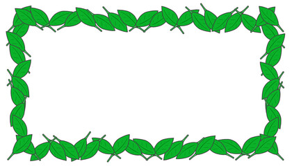 Obraz premium Clip art of leaf frame
